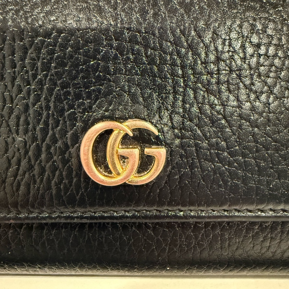 ✨SALE✨ Gucci Black Leather GG Wallet - Picture 8 of 9